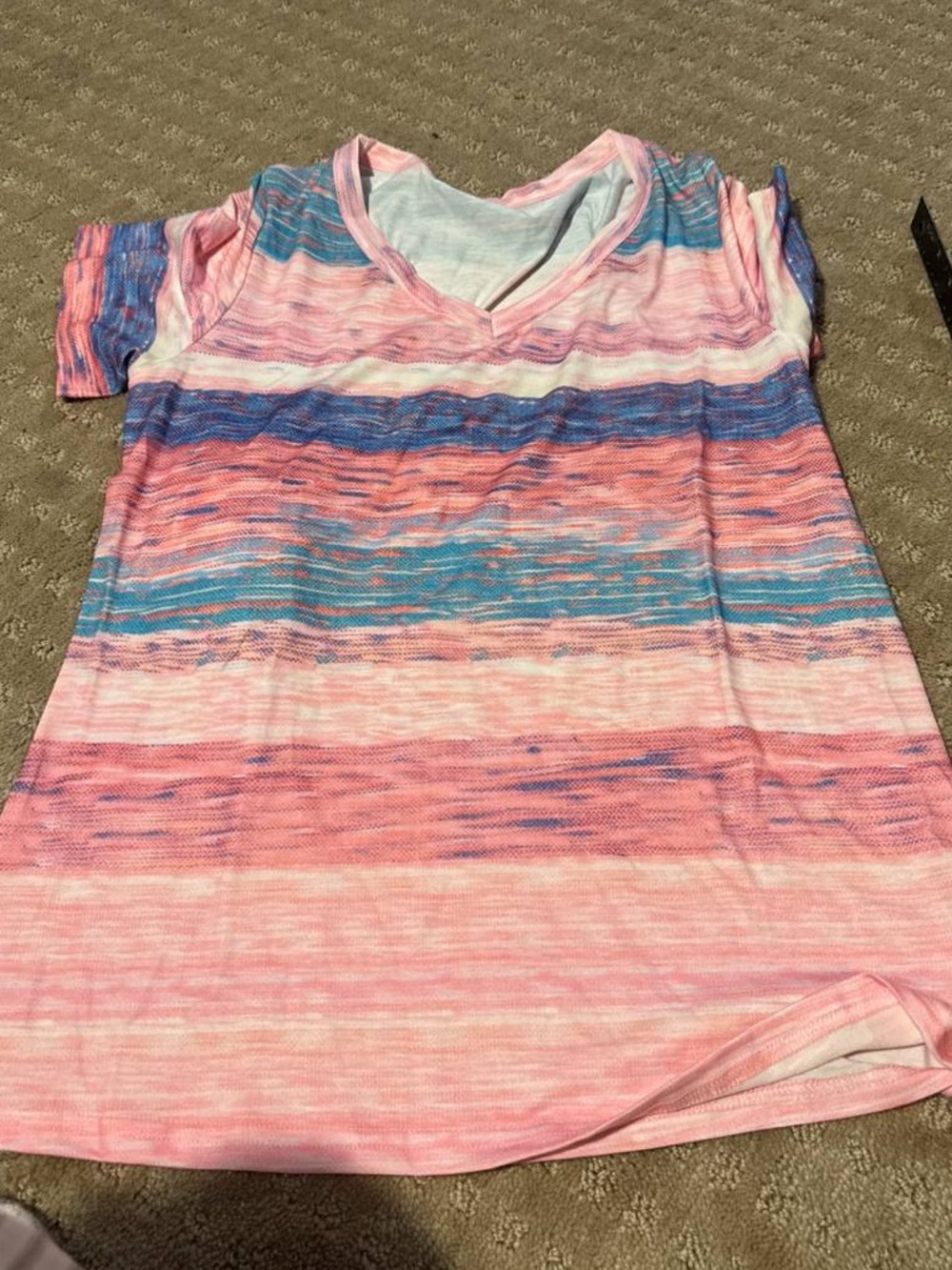 Flamingals Women's V Neck Summer Tops 2026 Short Sleeve PS2-30 - Picture 6 of 6